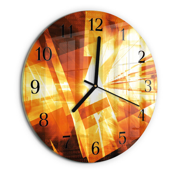 Wanduhr rund Abstraktion