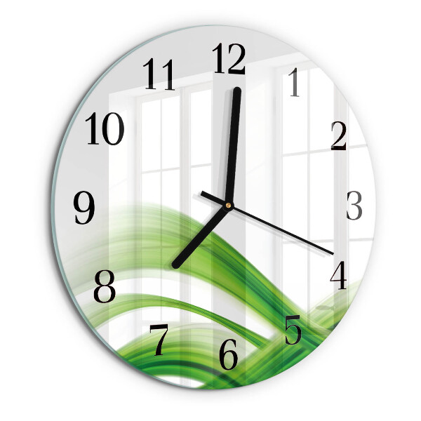 Wanduhr rund Abstrakte Welle
