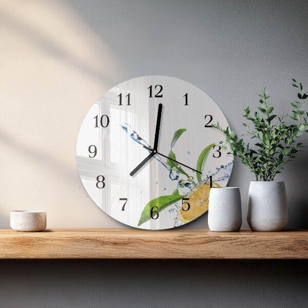 Wanduhr rund Zitronensäure