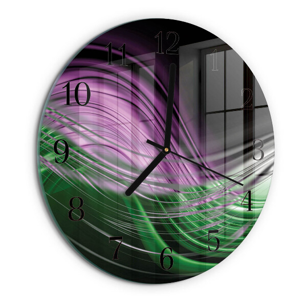 Wanduhr rund Abstrakte Kunst