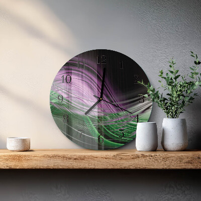 Wanduhr rund Abstrakte Kunst