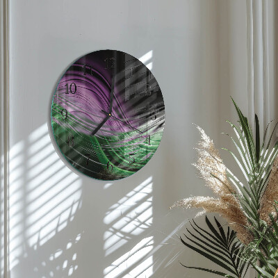 Wanduhr rund Abstrakte Kunst
