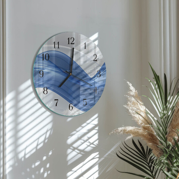 Wanduhr rund Abstrakte Linien