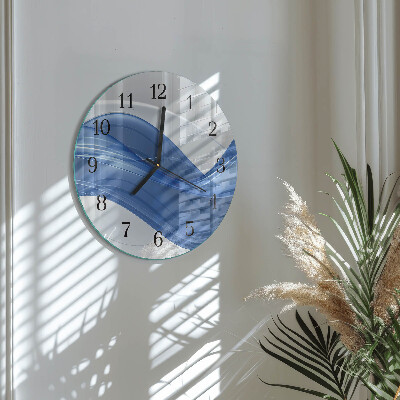 Wanduhr rund Abstrakte Linien