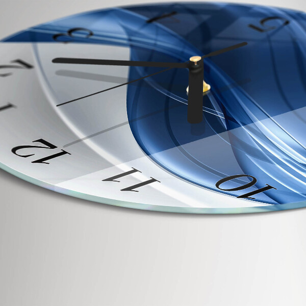 Wanduhr rund Abstrakte Linien
