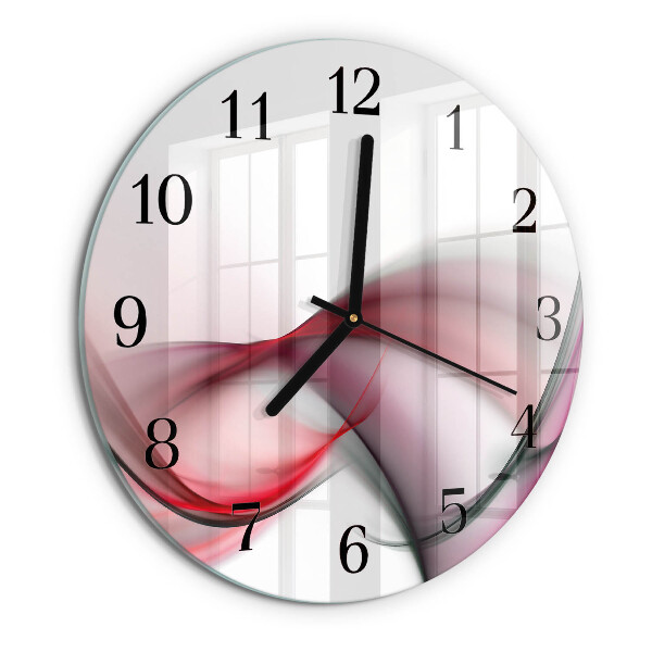 Wanduhr rund Abstrakte Kunst