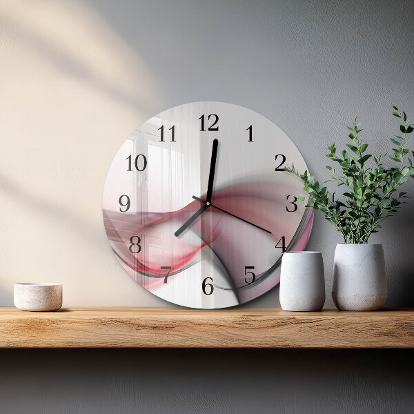 Wanduhr rund Abstrakte Kunst