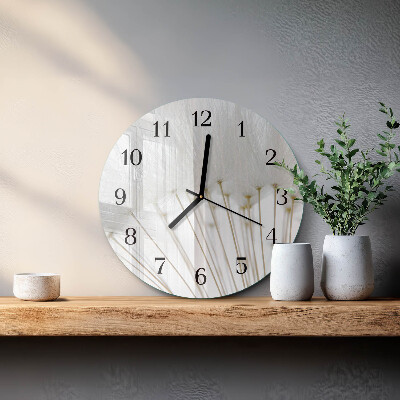 Wanduhr rund Löwenzahn
