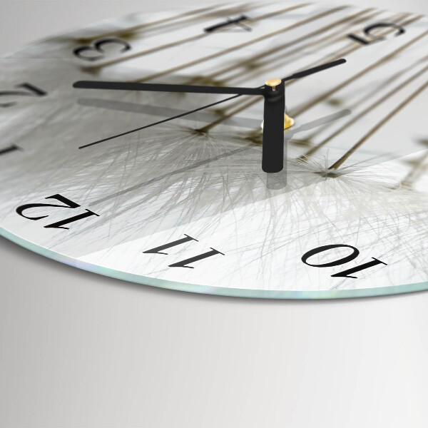 Wanduhr rund Löwenzahn