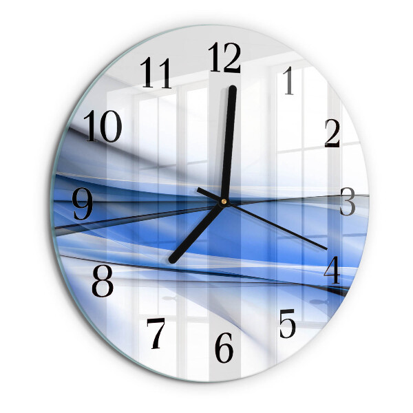 Wanduhr rund Abstrakte Linien