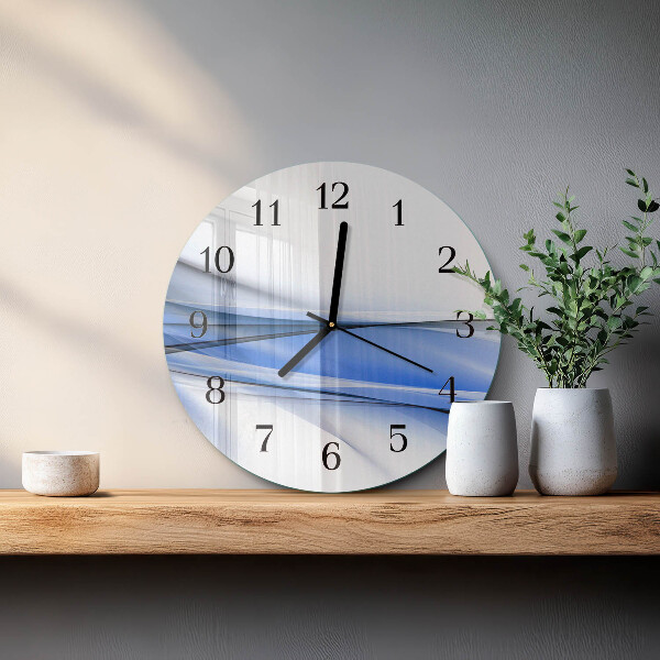 Wanduhr rund Abstrakte Linien