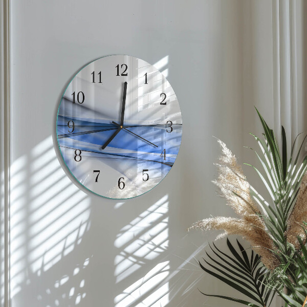 Wanduhr rund Abstrakte Linien