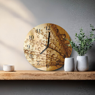 Wanduhr rund Löwenzahn