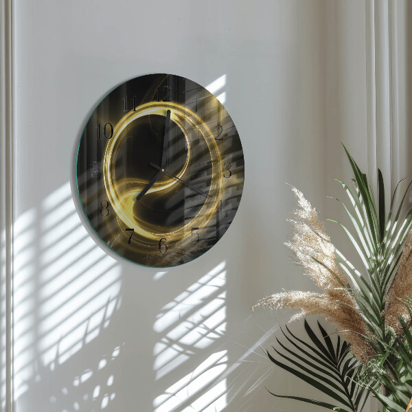 Wanduhr rund Abstraktionskreis