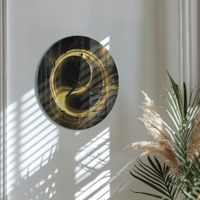 Wanduhr rund Abstraktionskreis