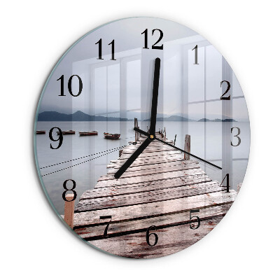 Wanduhr rund Netzwerk