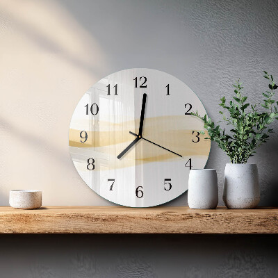 Wanduhr rund Abstrakte Welle