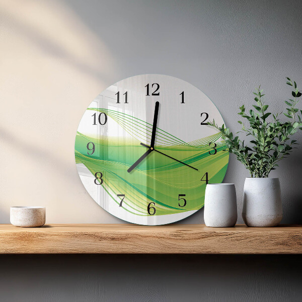 Wanduhr rund Abstrakte Linien