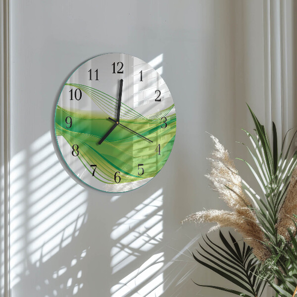 Wanduhr rund Abstrakte Linien