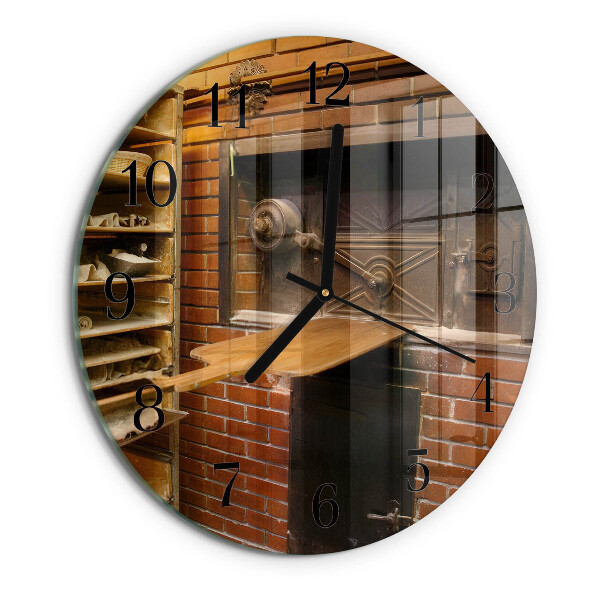 Wanduhr rund Brotbackofen