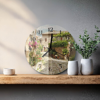 Wanduhr rund Blumenallee