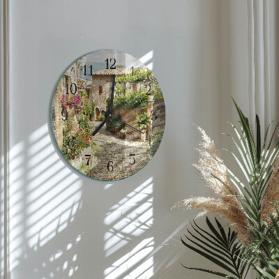 Wanduhr rund Blumenallee