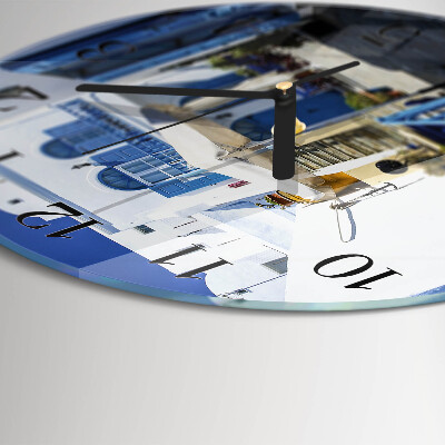 Wanduhr rund Griechenland