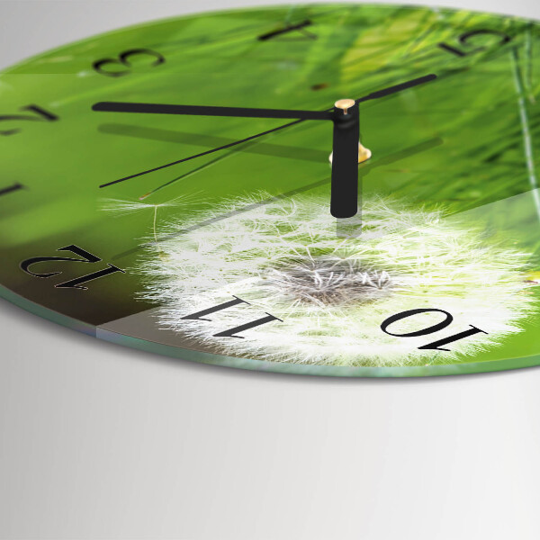 Wanduhr rund Löwenzahn
