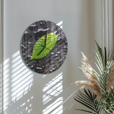 Wanduhr rund Blatt
