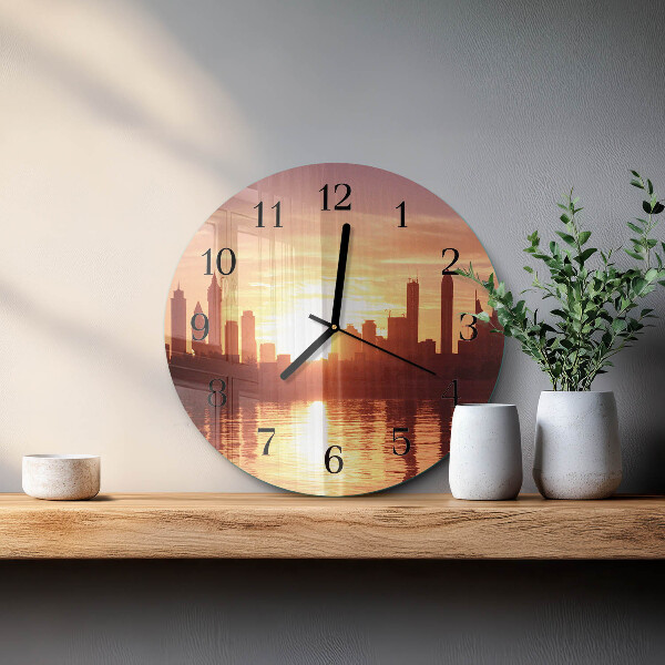 Wanduhr rund Horizont