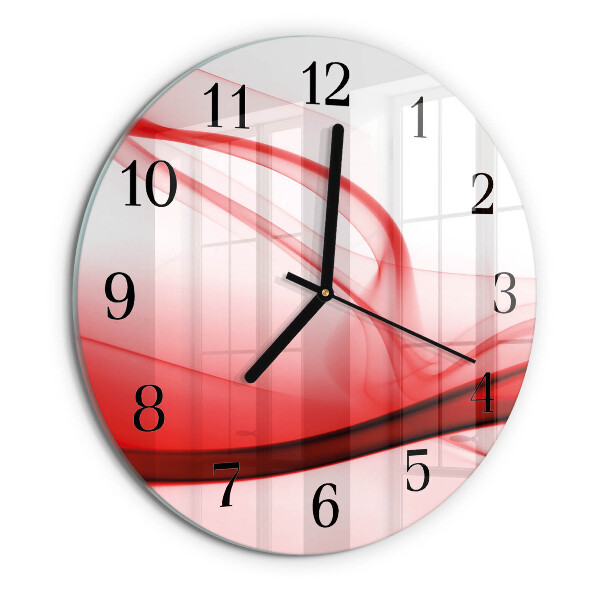 Wanduhr rund Abstrakte Linien
