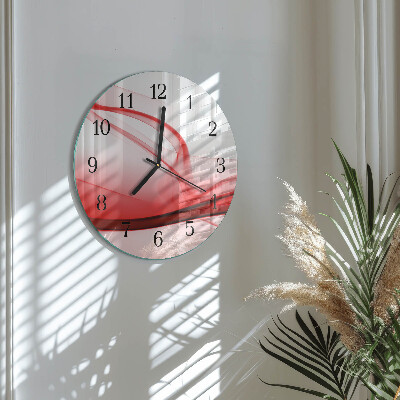 Wanduhr rund Abstrakte Linien