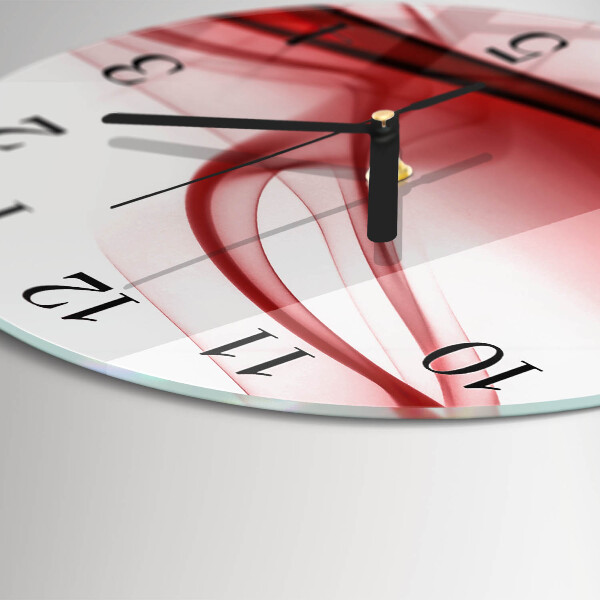 Wanduhr rund Abstrakte Linien