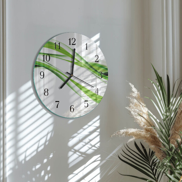 Wanduhr rund Abstrakte Linien