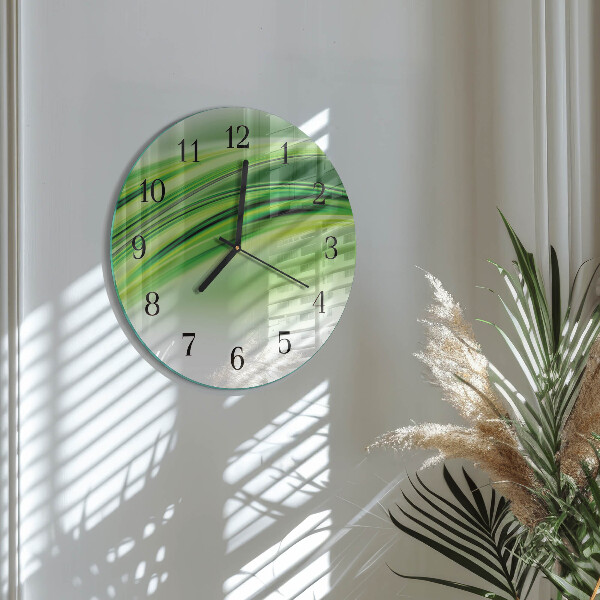 Wanduhr rund Abstrakte Kunst