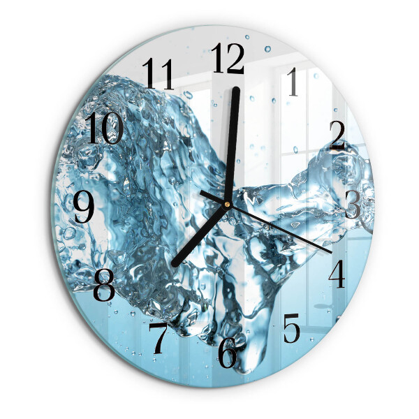 Wanduhr rund Wasser
