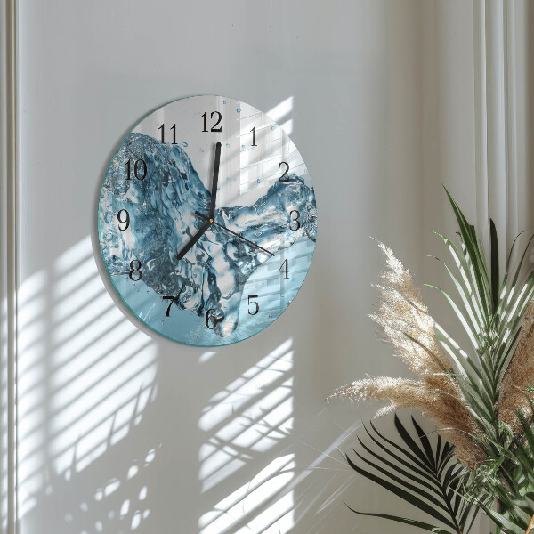 Wanduhr rund Wasser