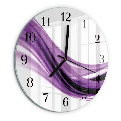 Wanduhr rund Abstrakte Kunst