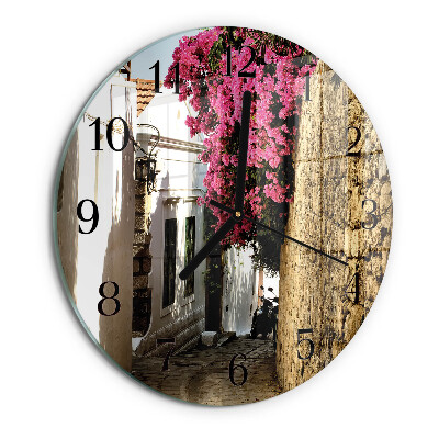 Wanduhr rund Blumenallee