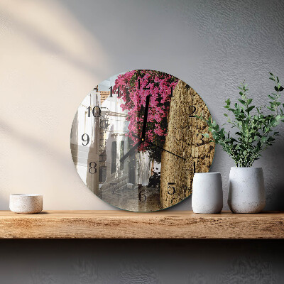 Wanduhr rund Blumenallee