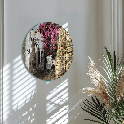 Wanduhr rund Blumenallee