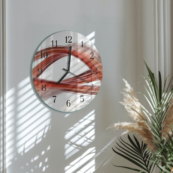 Wanduhr rund Abstrakte Linien