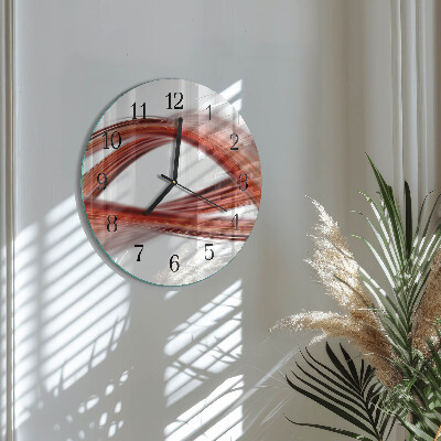 Wanduhr rund Abstrakte Linien