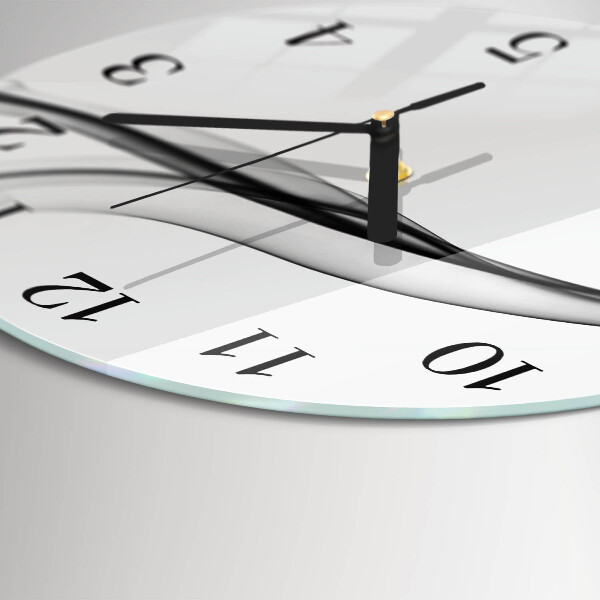 Wanduhr rund Abstrakter Rauch
