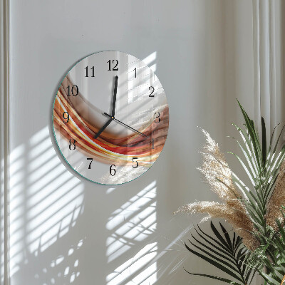 Wanduhr rund Abstrakte Linien