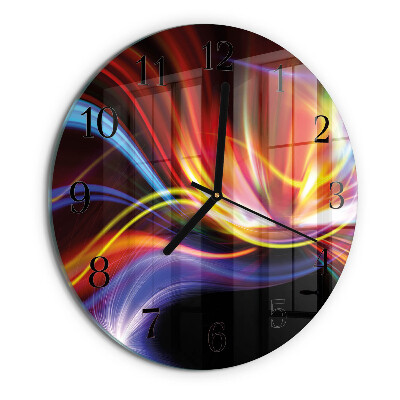 Wanduhr rund Abstrakte Kunst