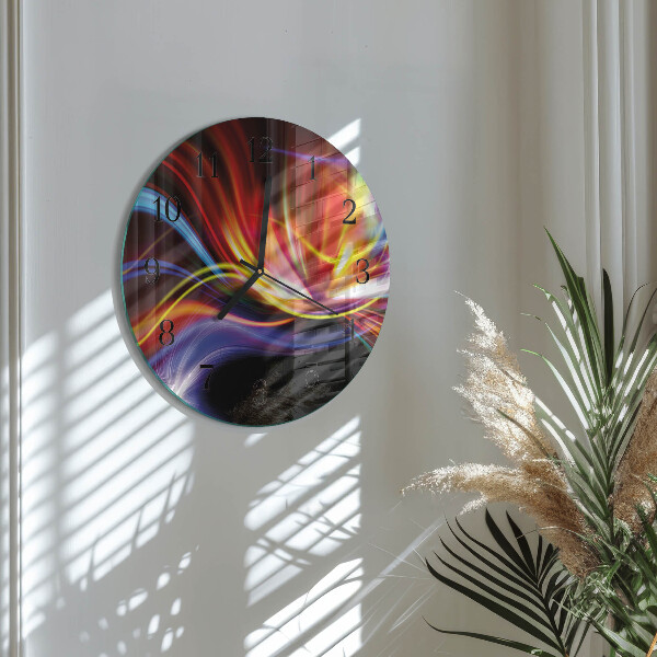 Wanduhr rund Abstrakte Kunst