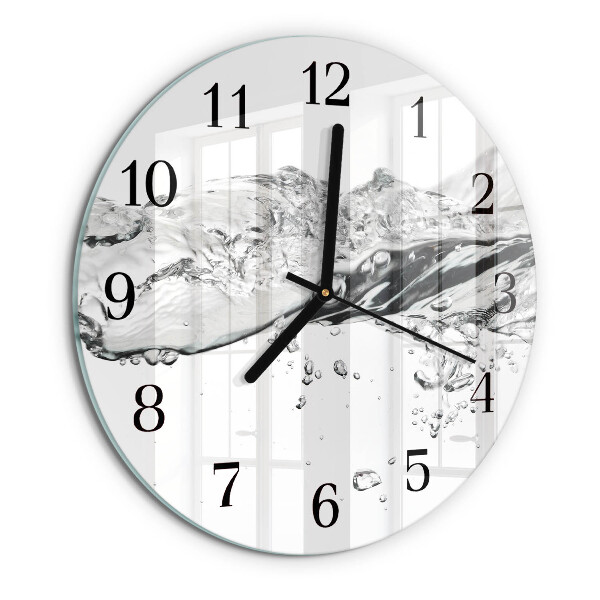 Wanduhr rund Wasser