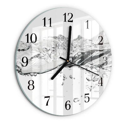 Wanduhr rund Wasser