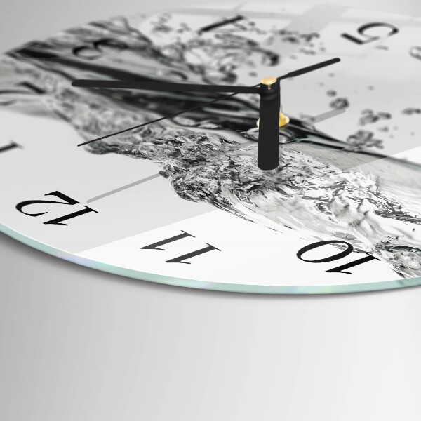 Wanduhr rund Wasser